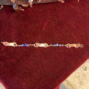 Handmade bracelet made from natural materials.